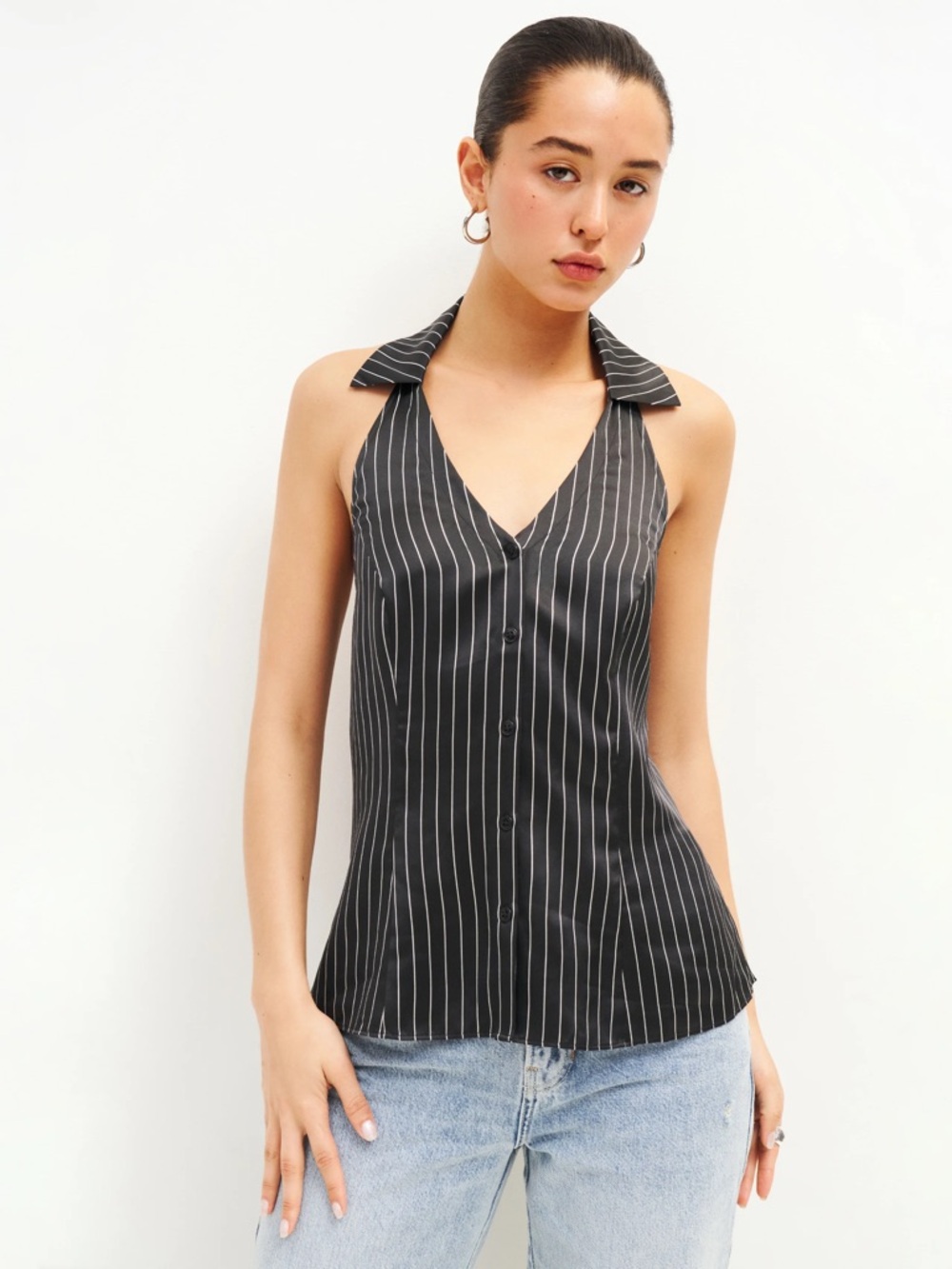 Reformation Erin Silk Top